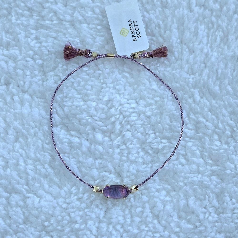 Kendra Scott "Everlyne" Friendship👭 Bracelet In Lilac💜 Abalone - NWT